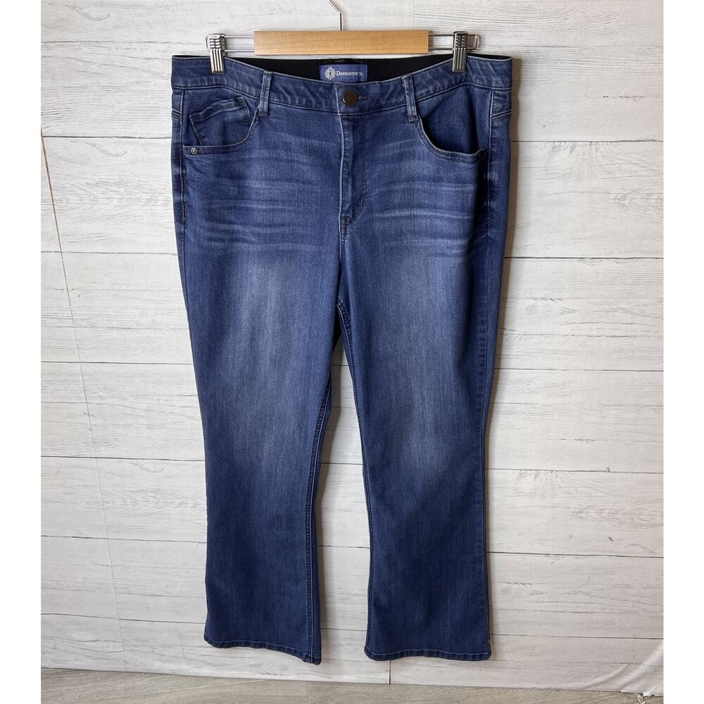 Democracy Jeans Womens Size 16P Ab Solution Medium Wash Bootcut Cotton Stretch - Picture 3 of 16